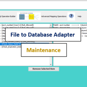 File to Database Adapter – Maintenance