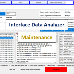 Interface Data Analyzer – Maintenance